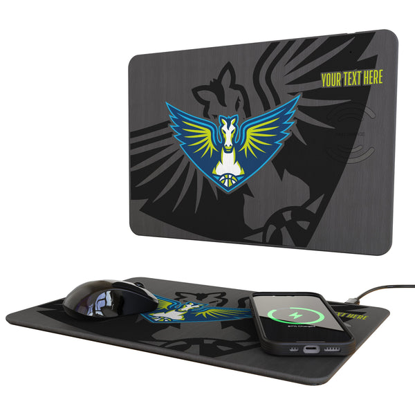 Dallas Wings Personalized Tilt 15-Watt Wireless Charger and Mouse Pad