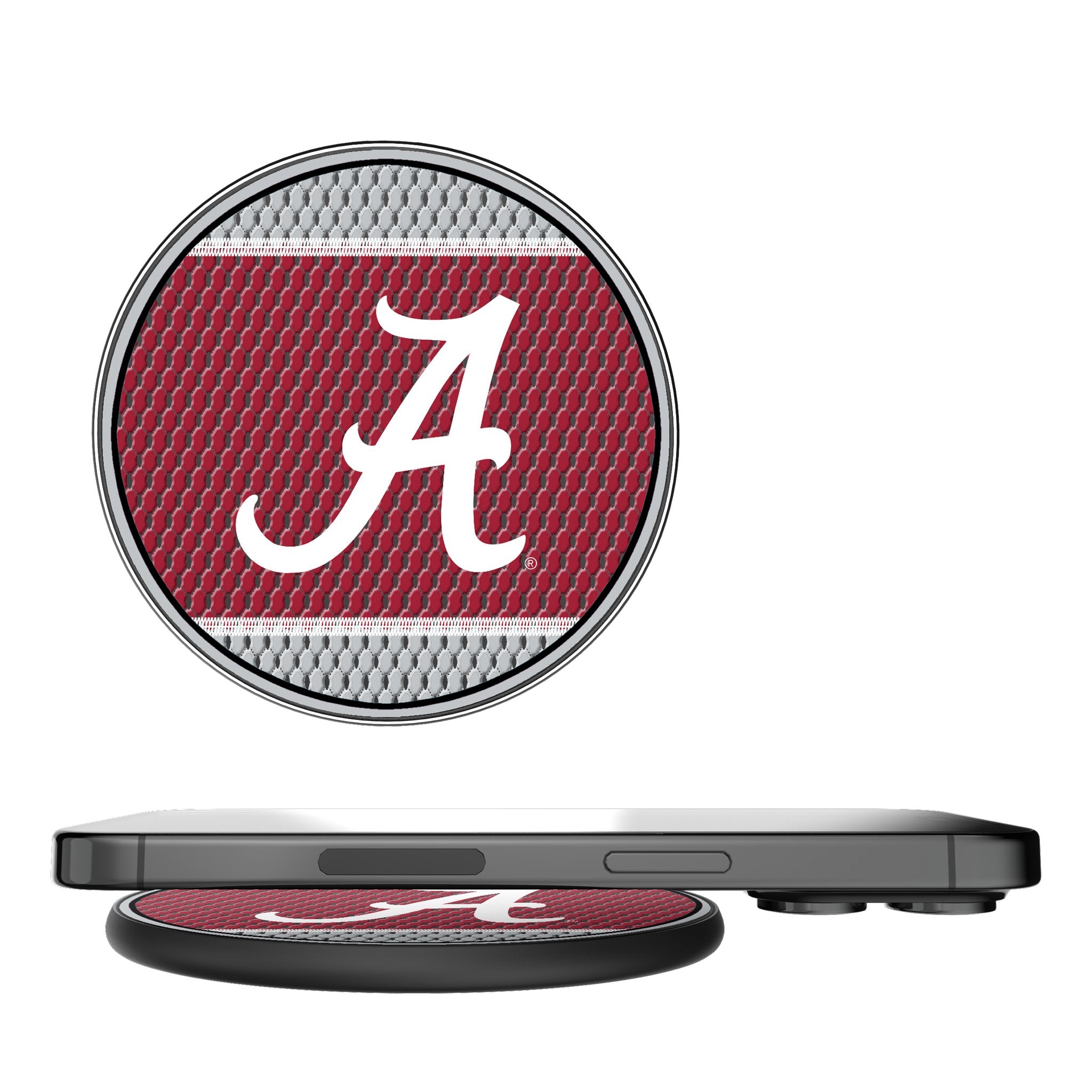 University of Alabama Crimson Tide Script A Mesh 15-Watt Wireless Charger