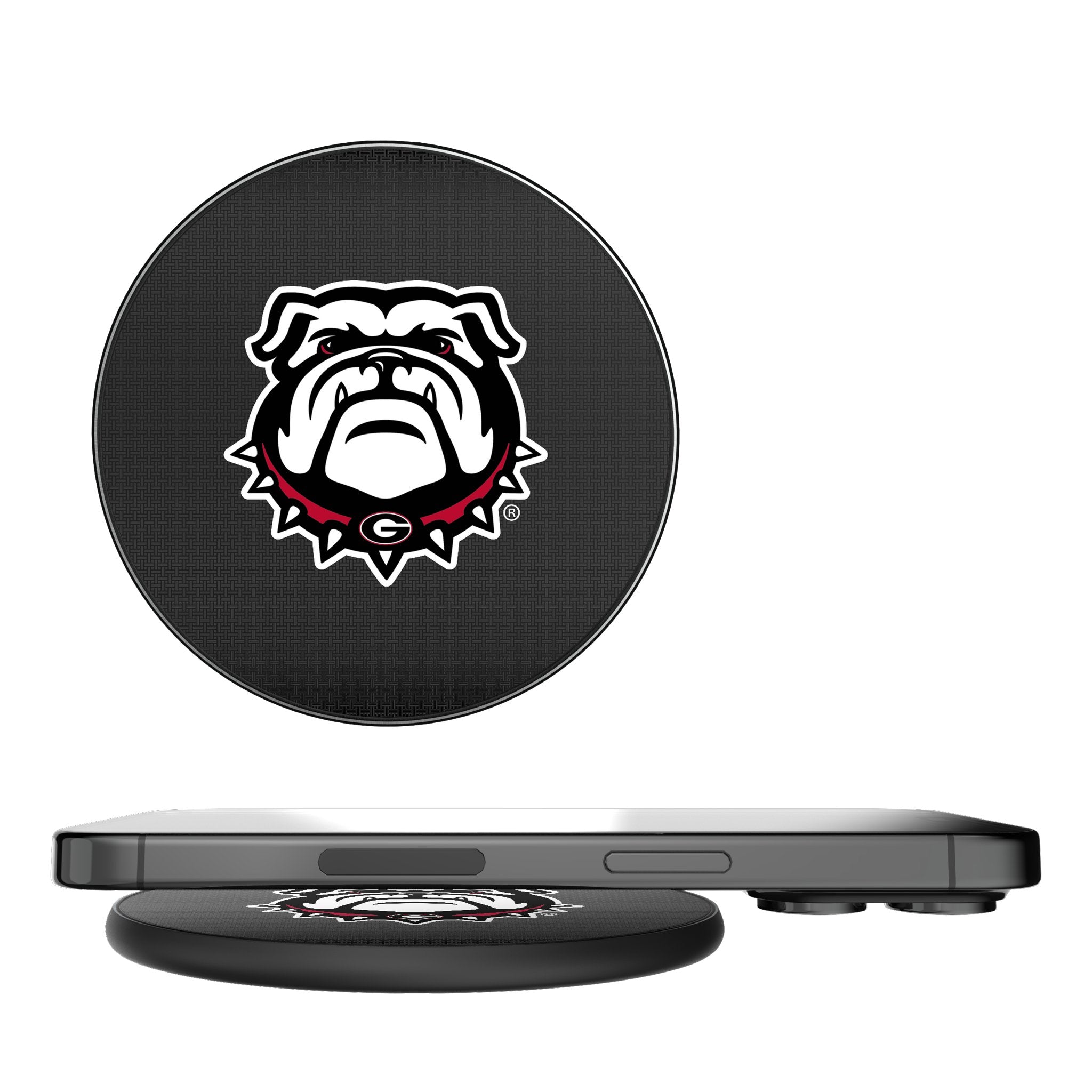 University of Georgia Bulldogs Uga Linen 15-Watt Wireless Charger