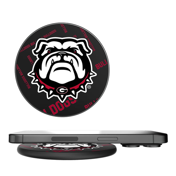 University of Georgia Bulldogs Uga Quadtile 15-Watt Wireless Charger