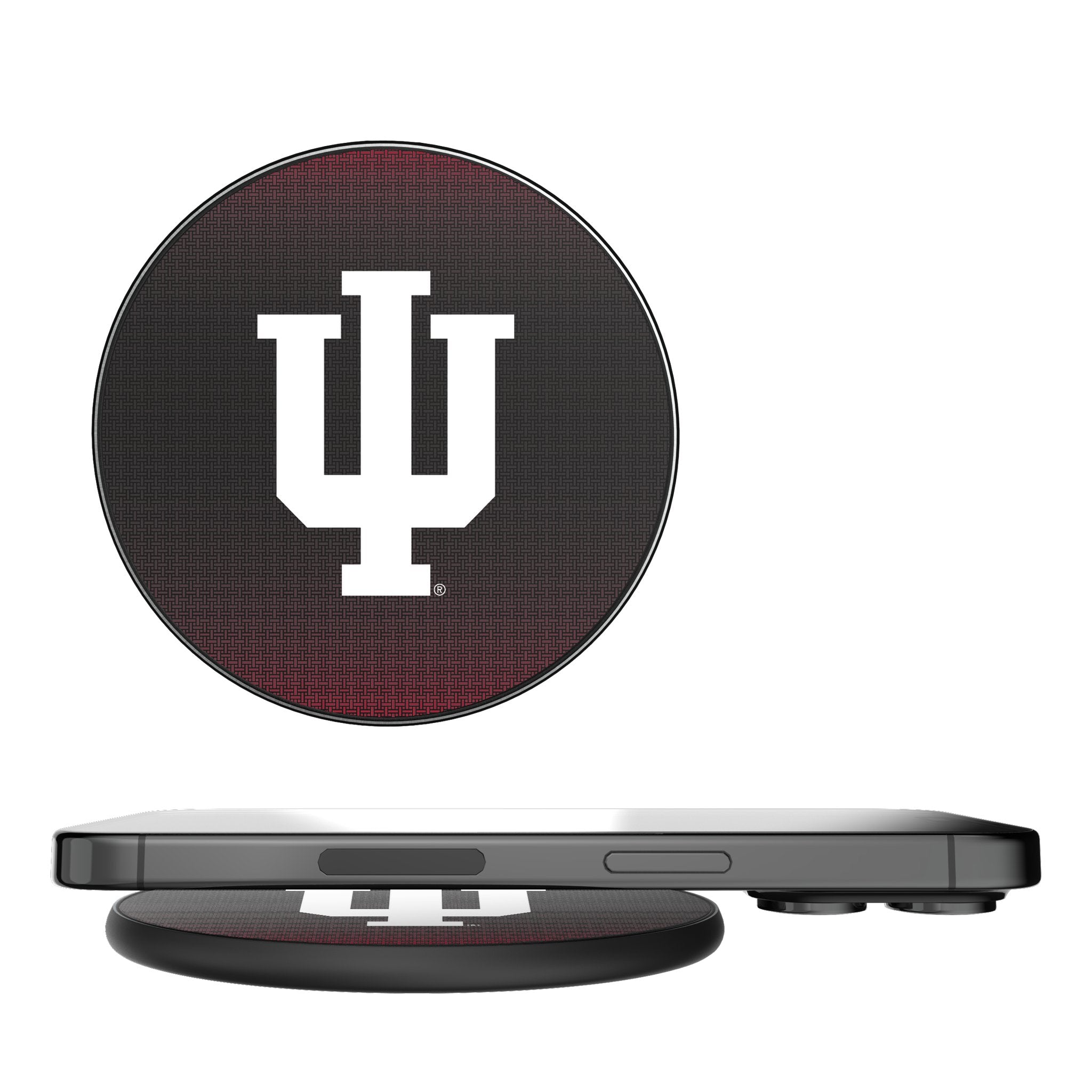 Indiana University Hoosiers Linen 15-Watt Wireless Charger