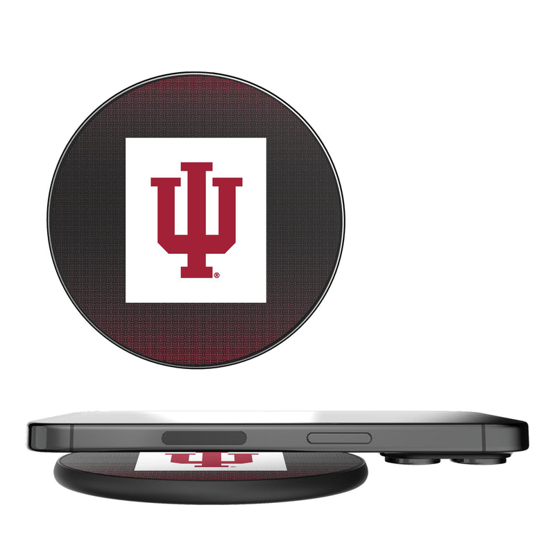 Indiana University Hoosiers Linen 15-Watt Wireless Charger