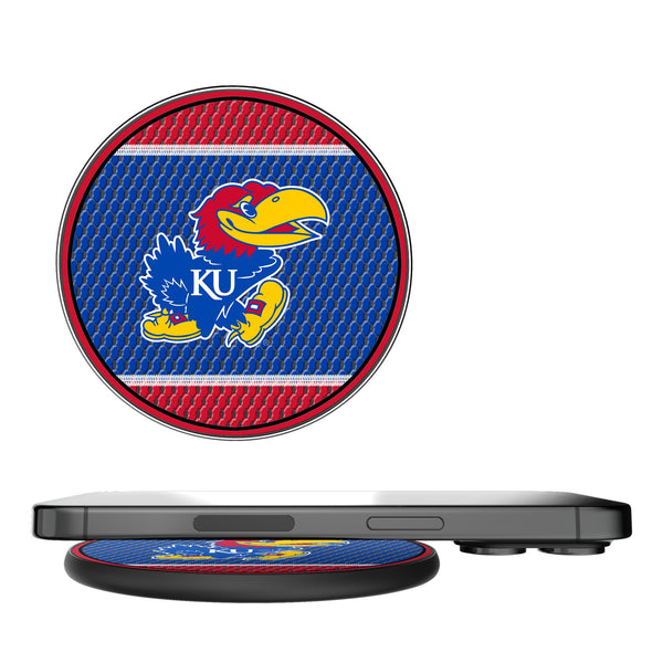 University of Kansas Jayhawks Mesh 15-Watt Wireless Charger