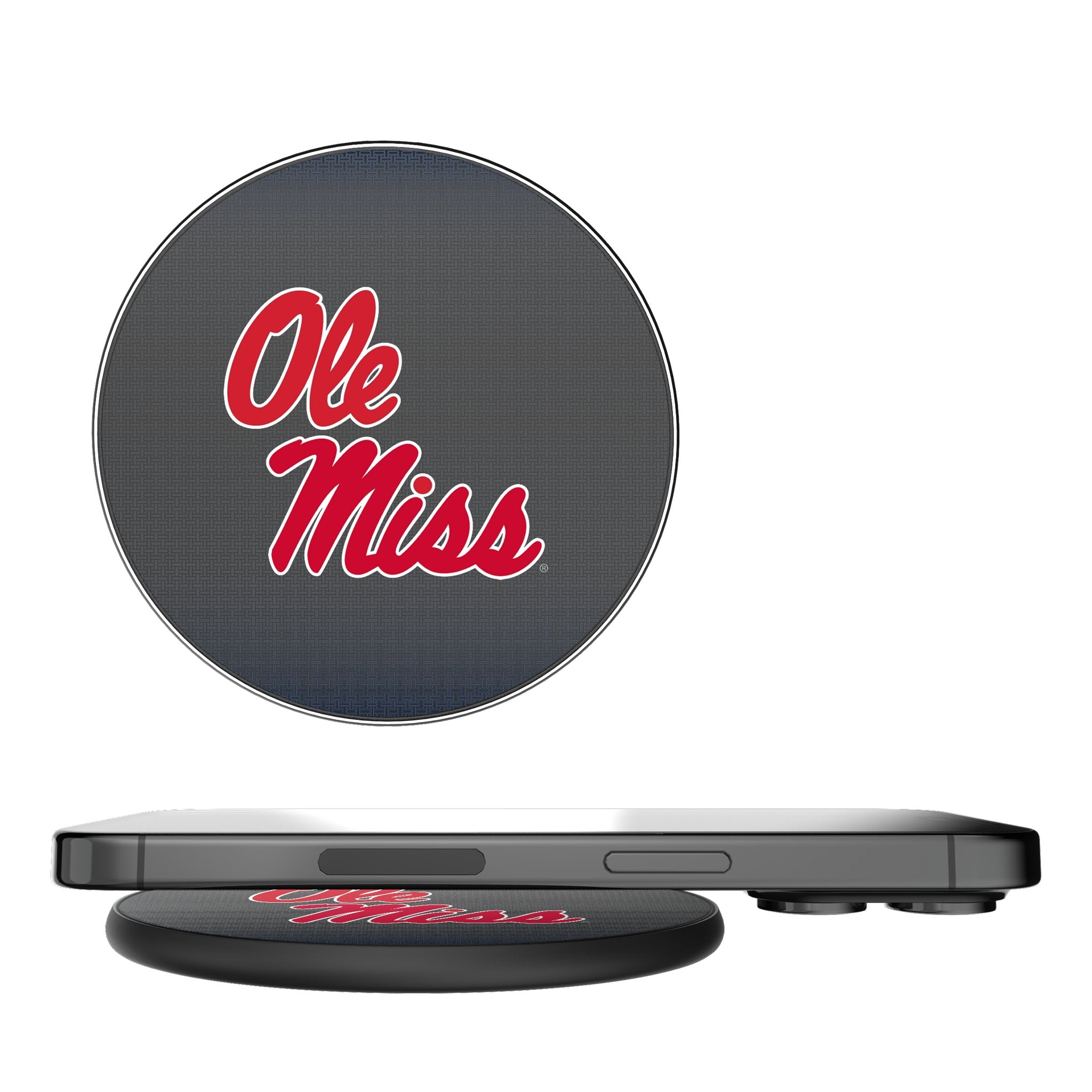 University of Mississippi Rebels Linen 15-Watt Wireless Charger