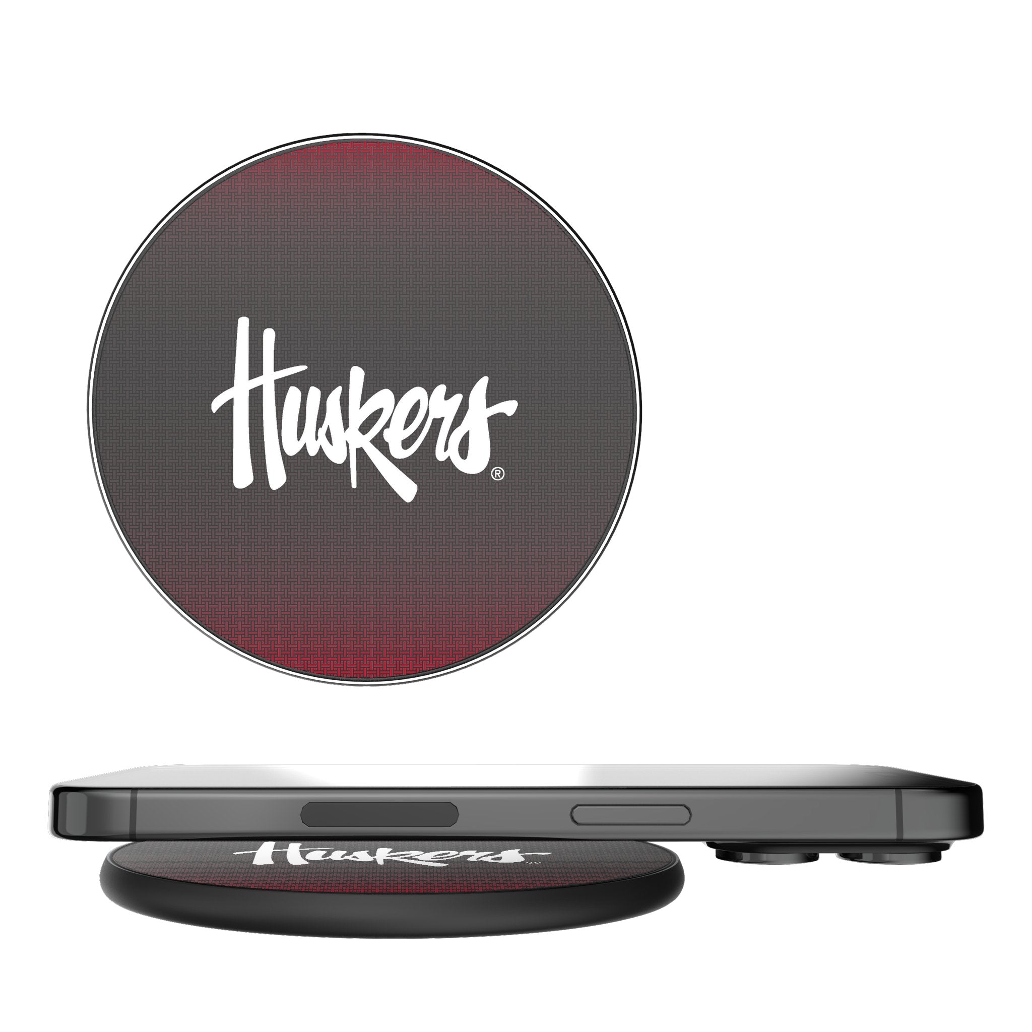 University of Nebraska Huskers Linen 15-Watt Wireless Charger