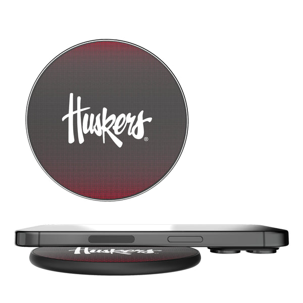 University of Nebraska Huskers Linen 15-Watt Wireless Charger
