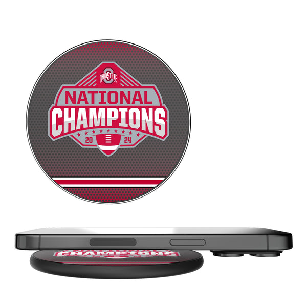 Ohio State University Buckeyes 2024 College Football Playoff National Champion 15-Watt Wireless Charger