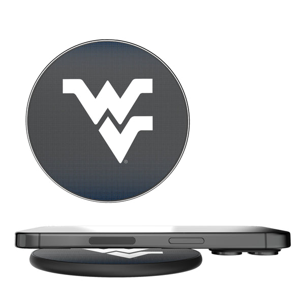 West Virginia University Mountaineers Linen 15-Watt Wireless Charger