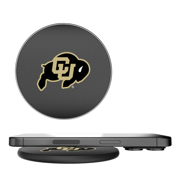 University of Colorado Buffaloes Linen 15-Watt Wireless Charger