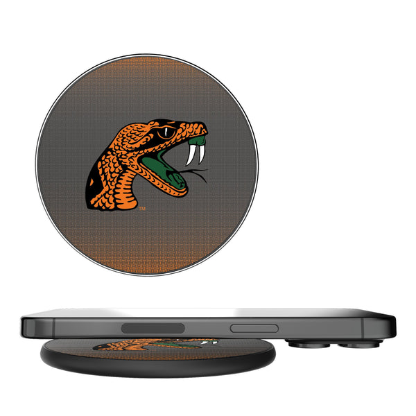 Florida A&M University Rattlers Linen 15-Watt Wireless Charger