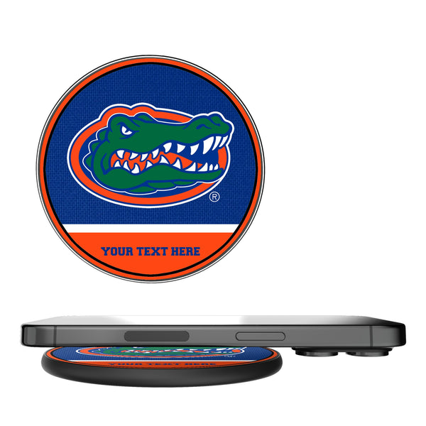 University of Florida Gators Personalized Endzone Solid 15-Watt Wireless Charger
