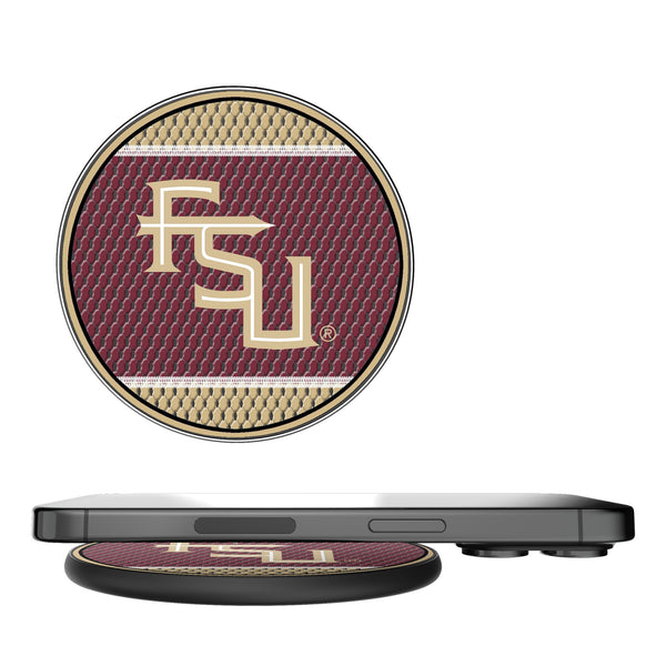 Florida State University Seminoles Athletic Wordmark Mesh 15-Watt Wireless Charger