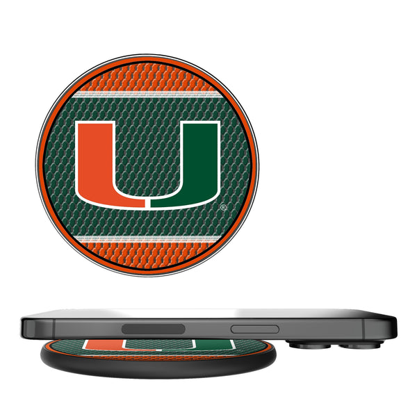 University of Miami Hurricanes Mesh 15-Watt Wireless Charger