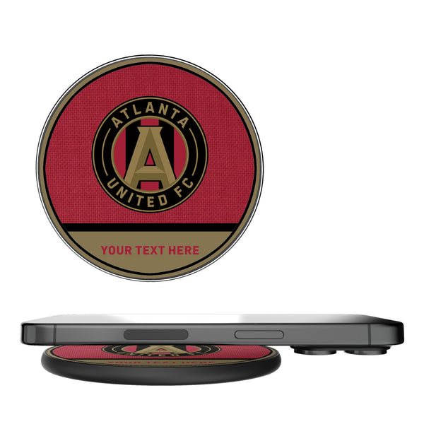 Atlanta United FC Personalized Endzone Solid 15-Watt Wireless Charger