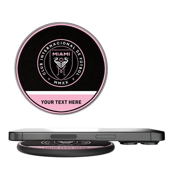 Inter Miami CF Personalized Endzone Solid 15-Watt Wireless Charger