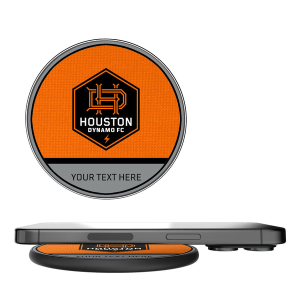 Houston Dynamo Personalized Endzone Solid 15-Watt Wireless Charger