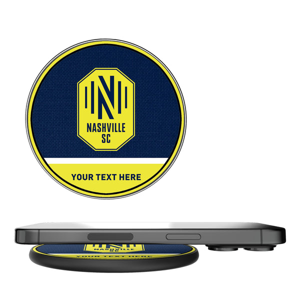 Nashville SC Personalized Endzone Solid 15-Watt Wireless Charger