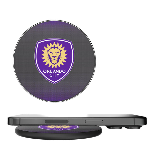 Orlando City Soccer Club Linen 15-Watt Wireless Charger