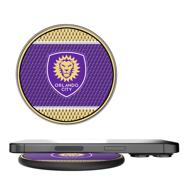 Orlando City Soccer Club Mesh 15-Watt Wireless Charger