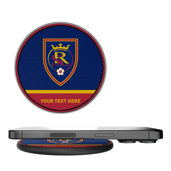 Real Salt Lake Personalized Endzone Solid 15-Watt Wireless Charger