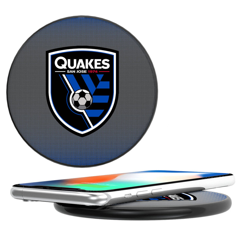 San Jose Earthquakes   Linen 15-Watt Wireless Charger