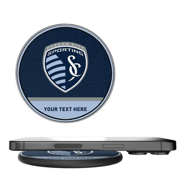 Sporting Kansas City Personalized Endzone Solid 15-Watt Wireless Charger