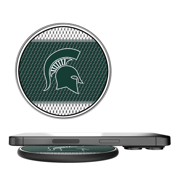 Michigan State University Spartans Mesh 15-Watt Wireless Charger