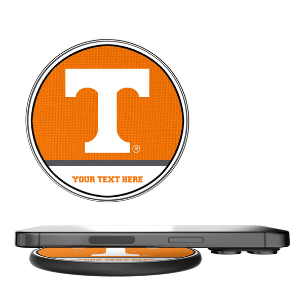 University of Tennessee Volunteers Personalized Endzone Solid 15-Watt Wireless Charger