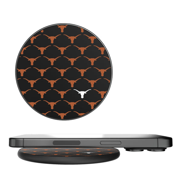 University of Texas Longhorns Fashion Pattern 15-Watt Wireless Charger