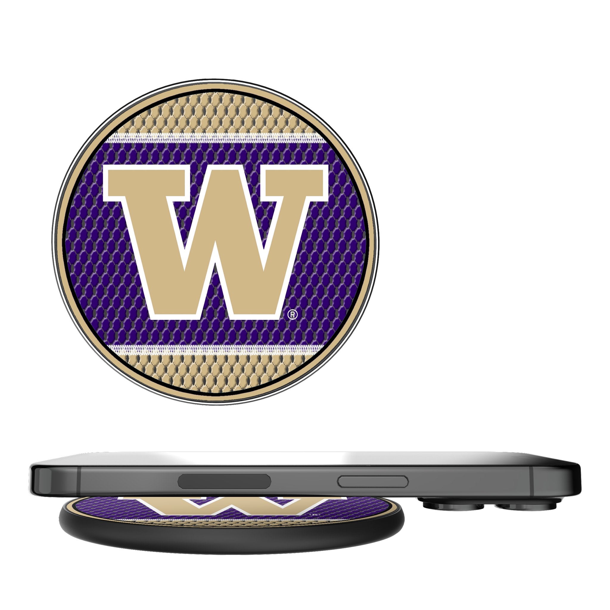 University of Washington Huskies Mesh 15-Watt Wireless Charger