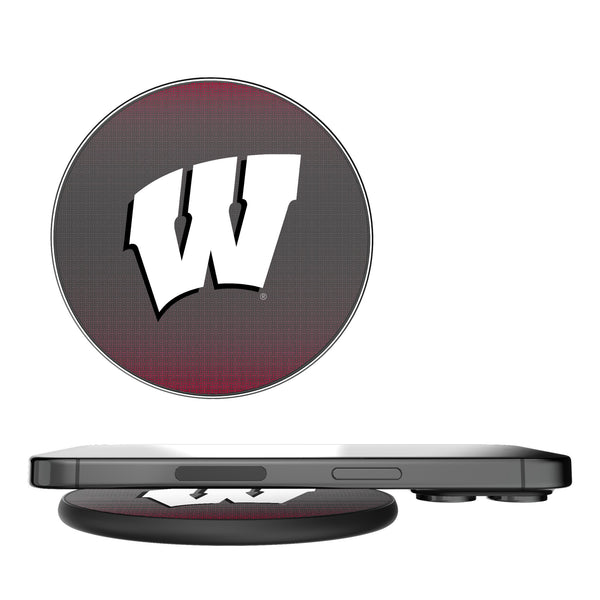 University of Wisconsin Badgers Linen 15-Watt Wireless Charger