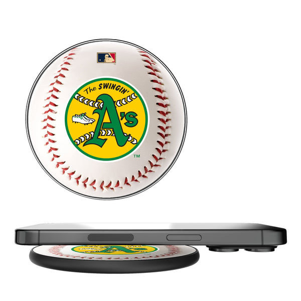 Oakland As 1971-1981 - Cooperstown Collection Baseball 15-Watt Wireless Charger