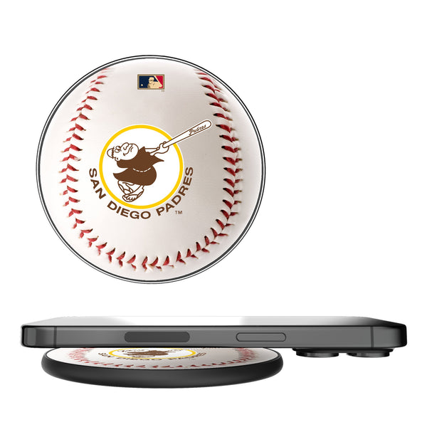 San Diego Padres 1969-1984 - Cooperstown Collection Baseball 15-Watt Wireless Charger