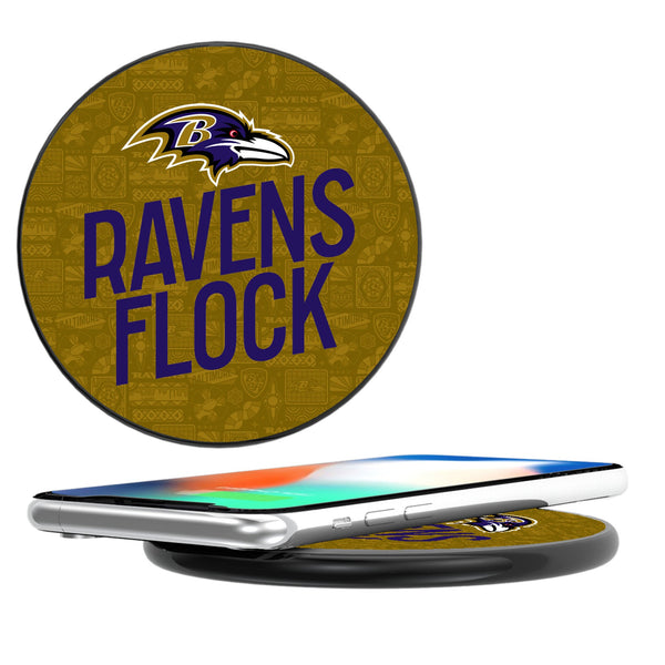 Baltimore Ravens 2024 Illustrated Limited Edition 15-Watt Wireless Charger