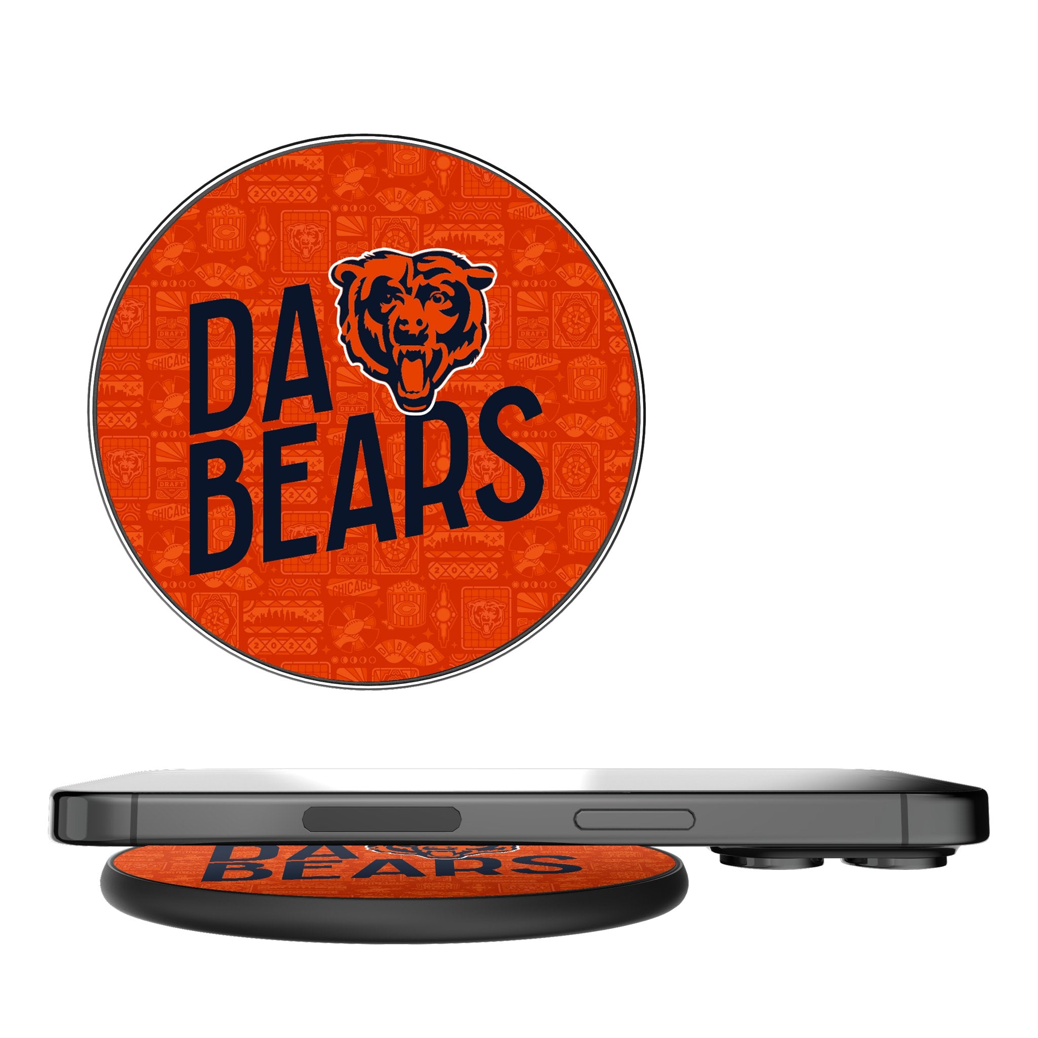 Chicago Bears 2024 Illustrated Limited Edition 15-Watt Wireless Charger