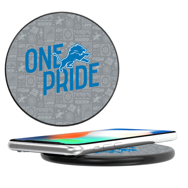 Detroit Lions 2024 Illustrated Limited Edition 15-Watt Wireless Charger
