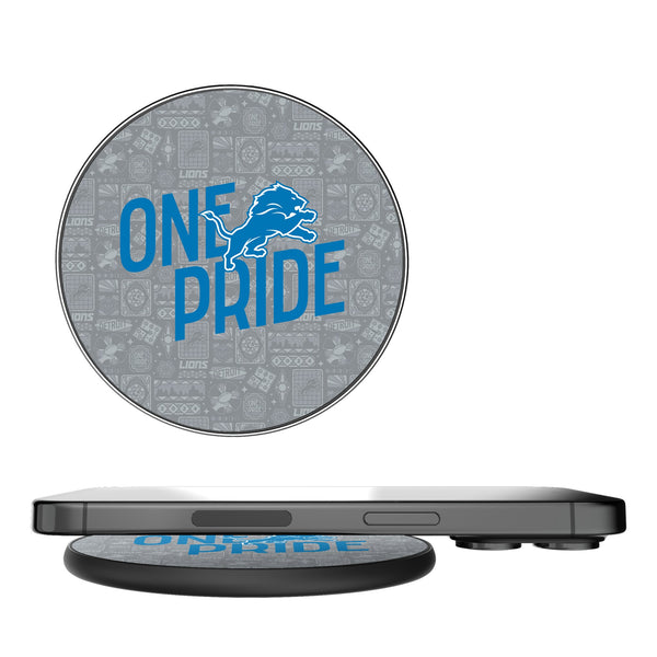 Detroit Lions 2024 Illustrated Limited Edition 15-Watt Wireless Charger