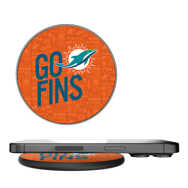 Miami Dolphins 2024 Illustrated Limited Edition 15-Watt Wireless Charger