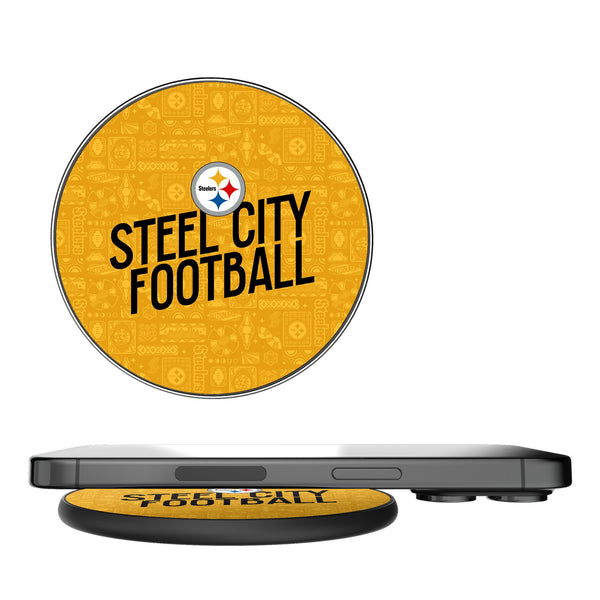 Pittsburgh Steelers 2024 Illustrated Limited Edition 15-Watt Wireless Charger