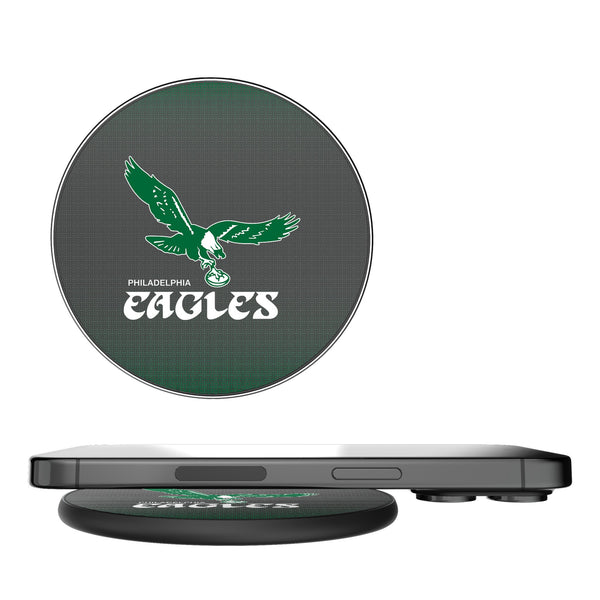 Philadelphia Eagles 1973-1995 Historic Collection Linen 15-Watt Wireless Charger