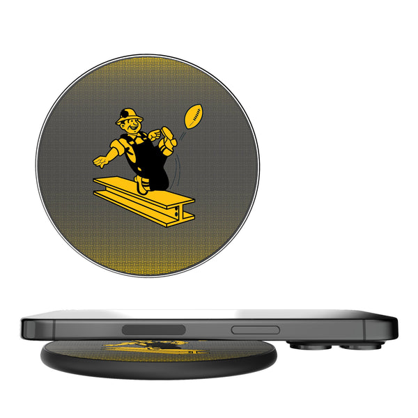 Pittsburgh Steelers 1961 Historic Collection Linen 15-Watt Wireless Charger