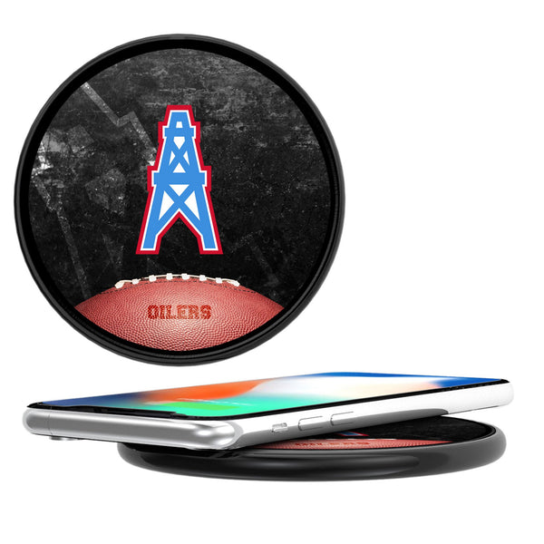 Houston Oilers Historic Collection Legendary 15-Watt Wireless Charger