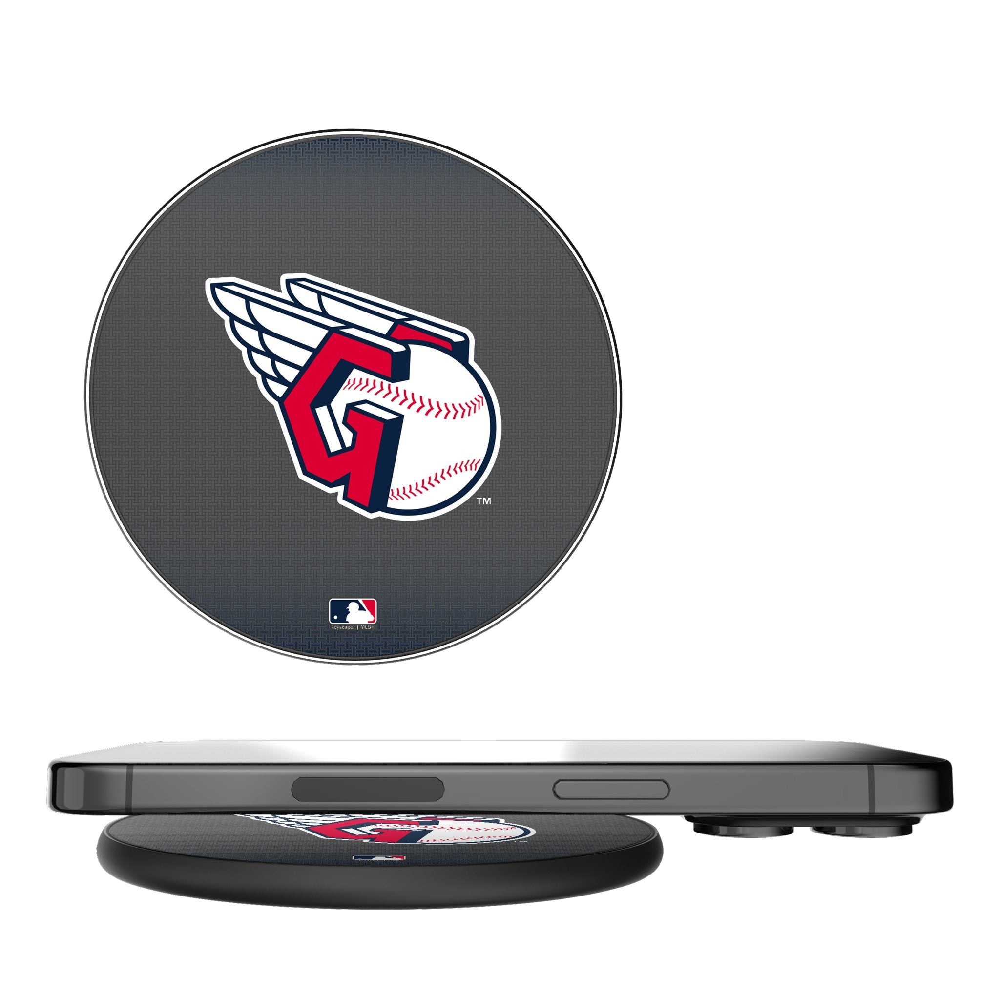 Cleveland Guardians Linen 15-Watt Wireless Charger