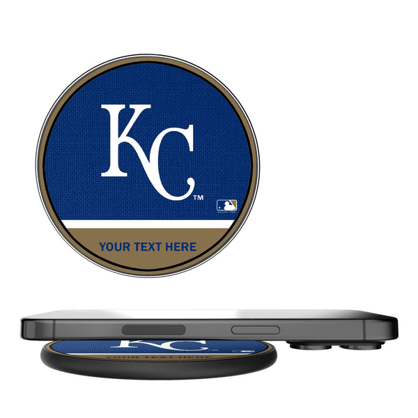 Kansas City Royals Personalized Endzone Solid 15-Watt Wireless Charger