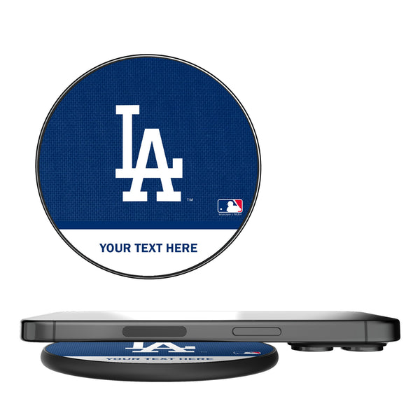 LA Dodgers Personalized Endzone Solid 15-Watt Wireless Charger