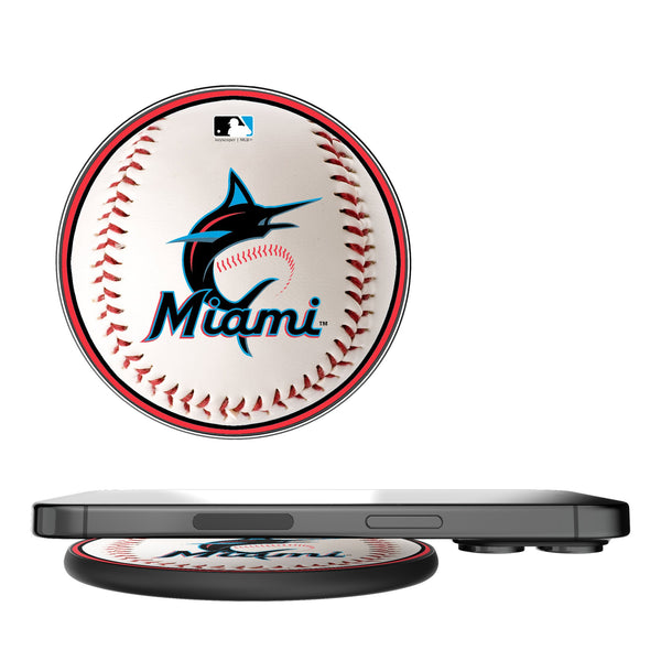 Miami Marlins Baseball 15-Watt Wireless Charger