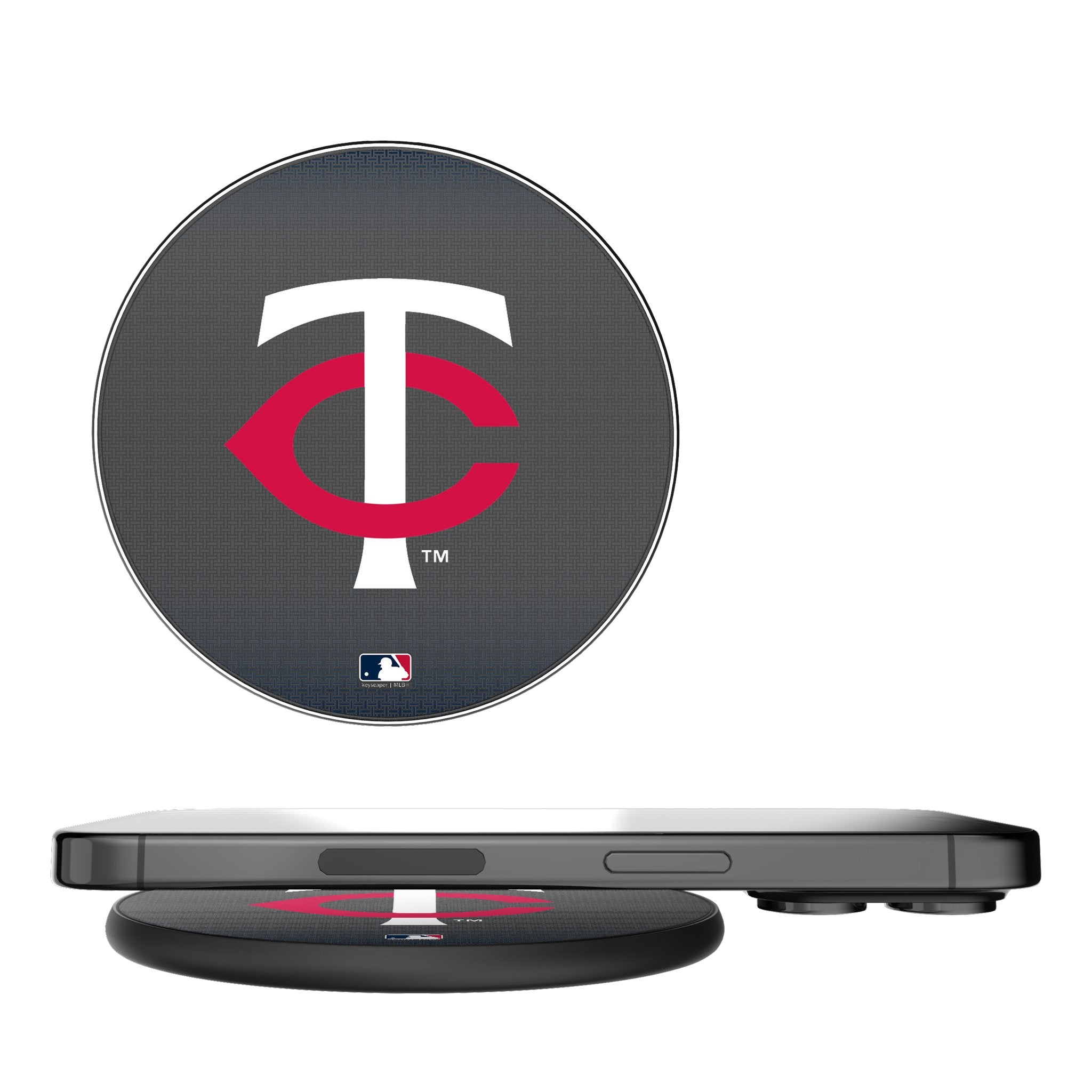 Minnesota Twins Linen 15-Watt Wireless Charger