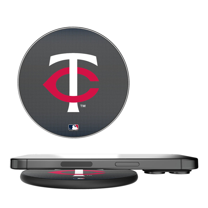 Minnesota Twins Linen 15-Watt Wireless Charger