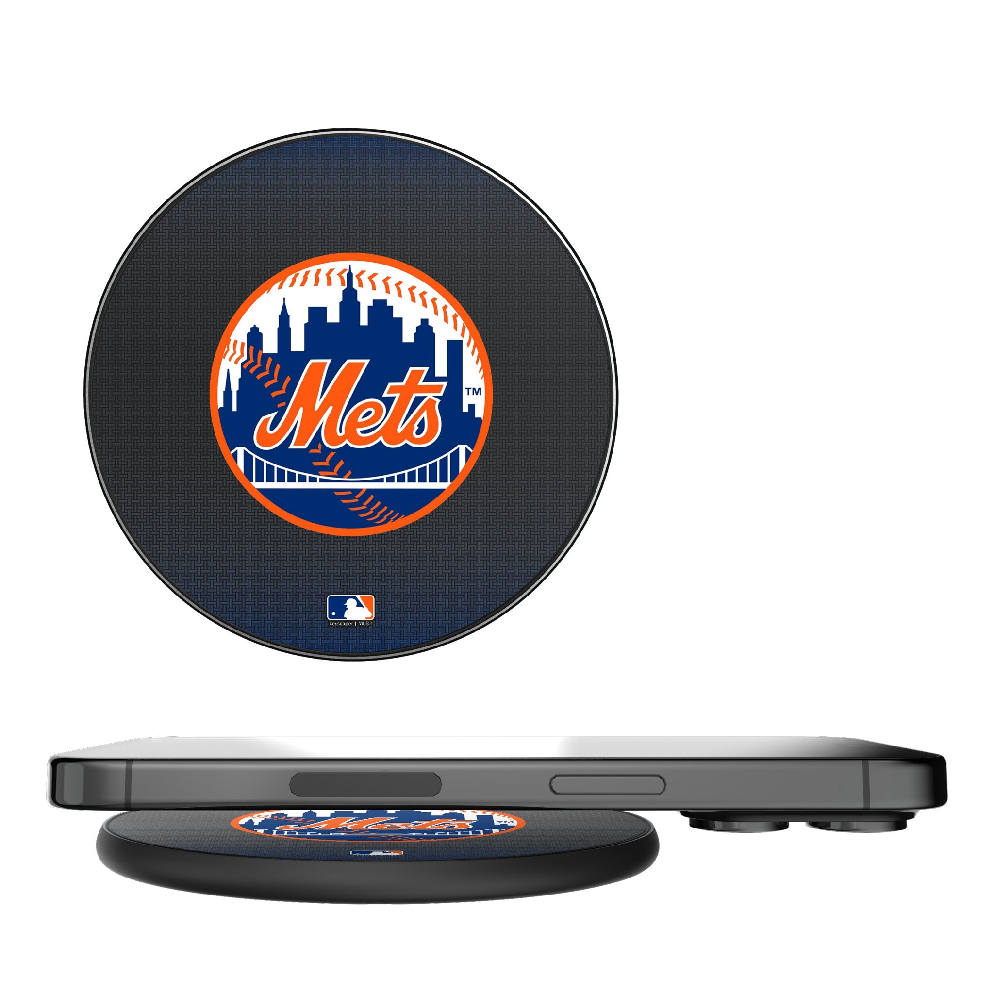 New York Mets Linen 15-Watt Wireless Charger