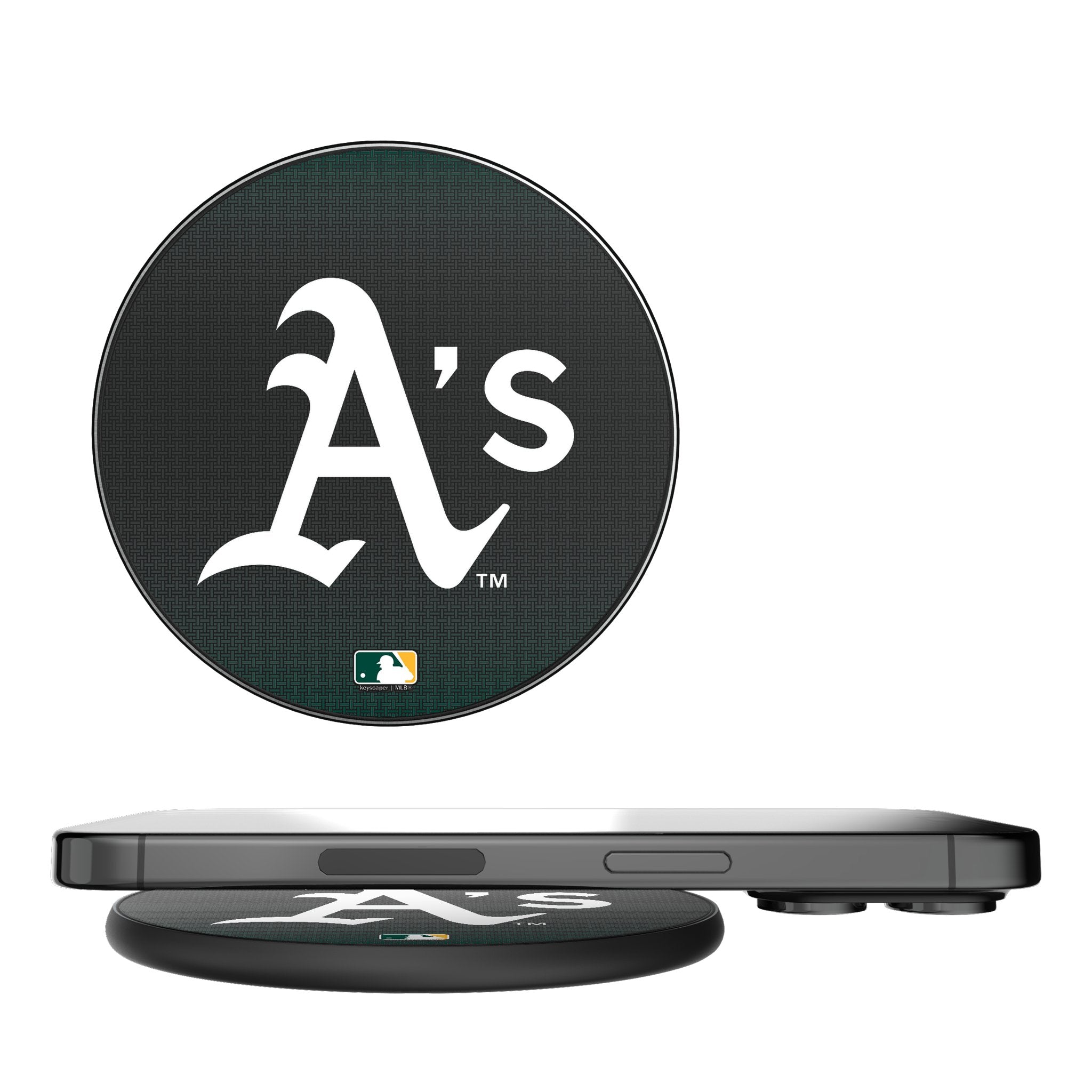 Oakland Athletics Linen 15-Watt Wireless Charger